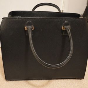 Black PU Leather H&M Extra Large Purse Bag